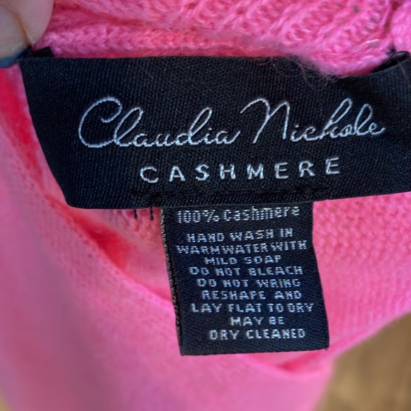 Pink Wrap Shawl cashmere hot pink one size Claudia Nichole - Picture 5 of 5